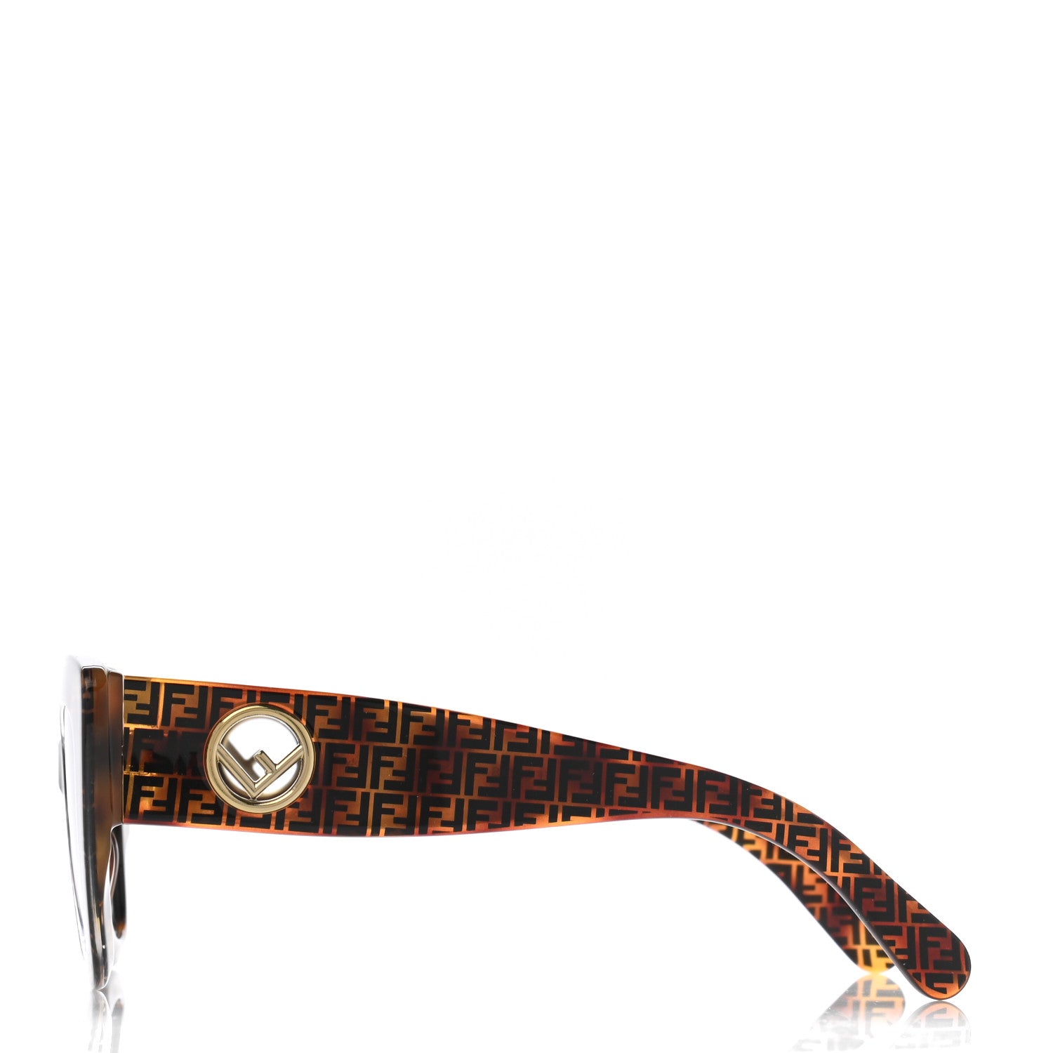 Fendi Acetate F is Fendi FF 51mm Cat Eye Sunglasses 0327/S Tortoise Camouflage 3 of 7