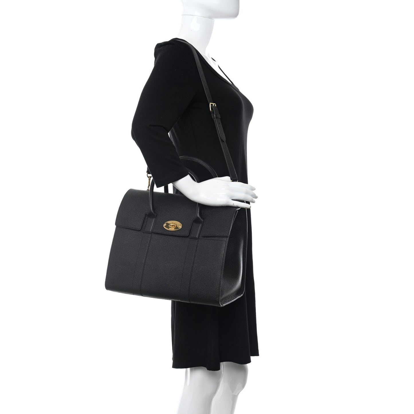 Classic Grain Calfskin New Bayswater Black