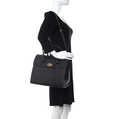 Mulberry Classic Grain Calfskin New Bayswater Black 2 of 10