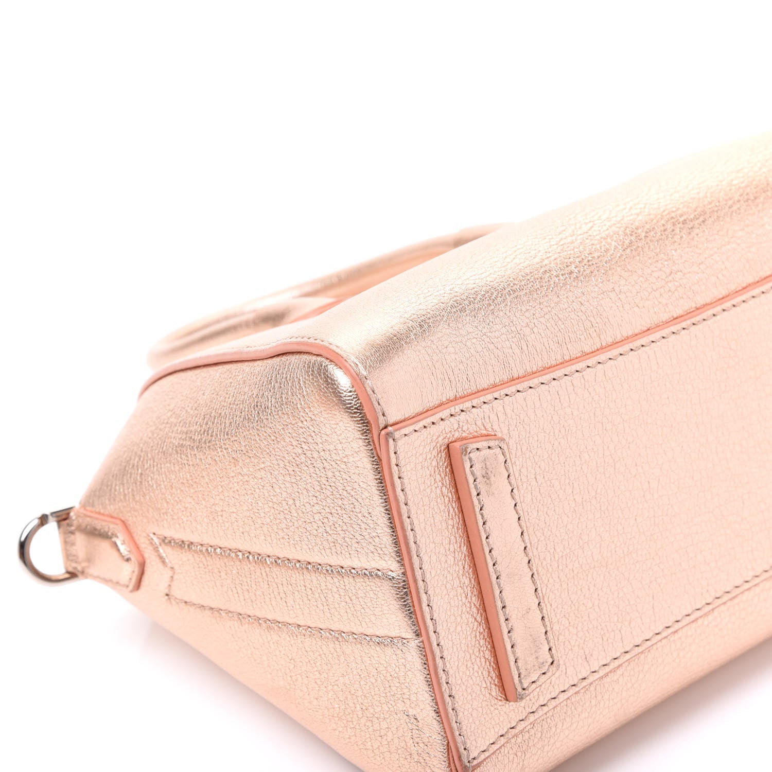 Givenchy Metallic Sugar Goatskin Mini Antigona Light Pink 7 of 11