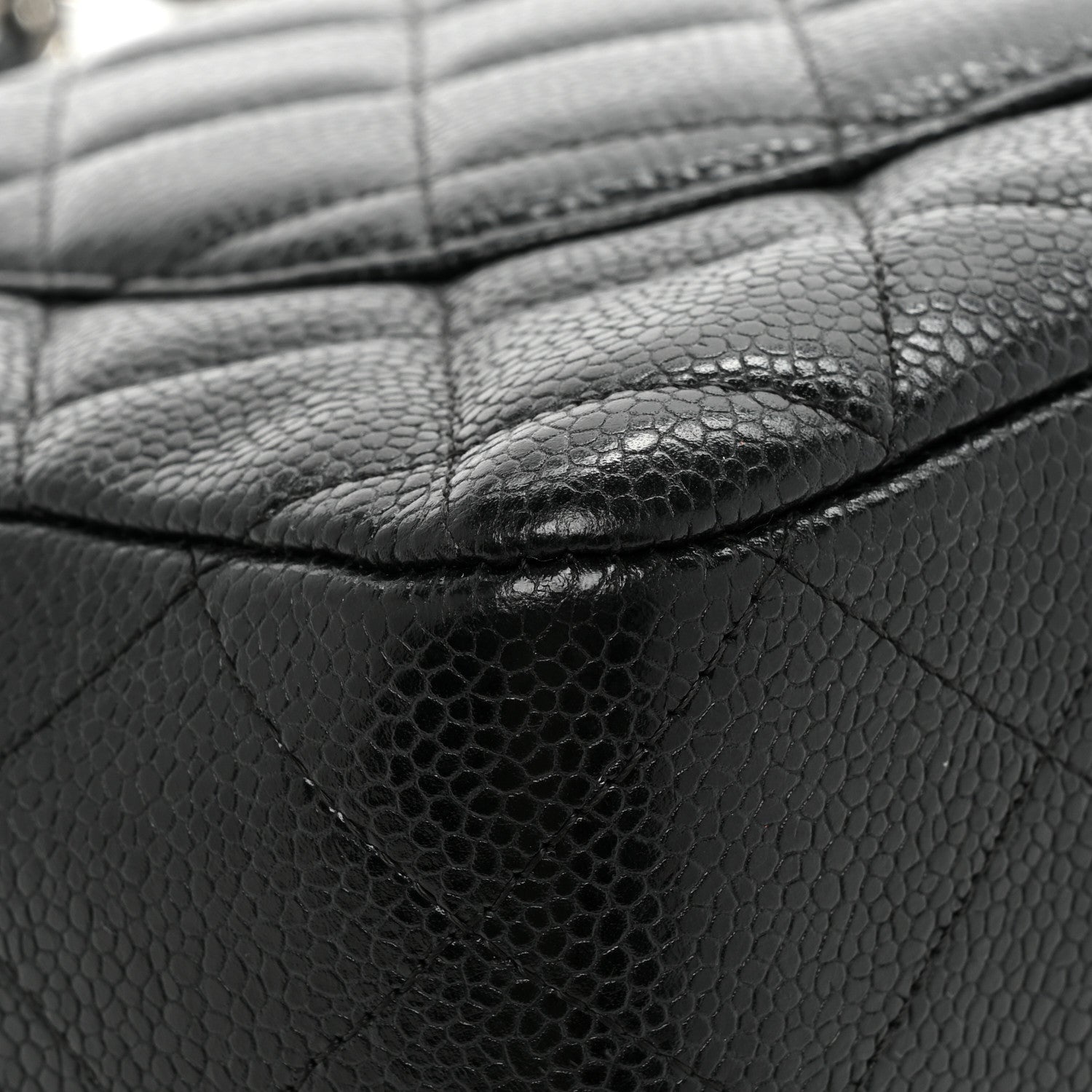 Chanel Caviar Quilted Jumbo Single Flap Black 10 of 10