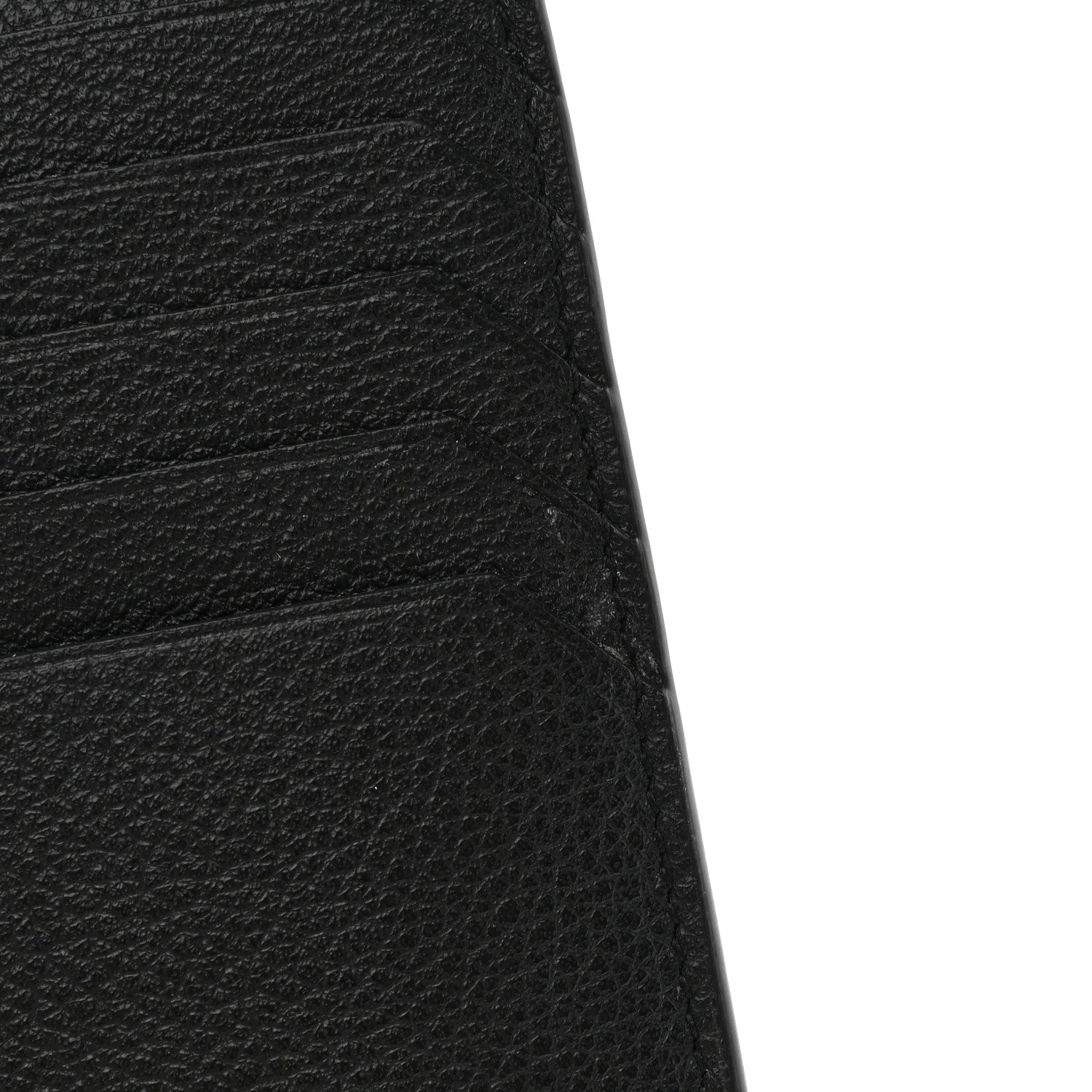 Saint Laurent Grained Calfskin Monogram 5 Fragments Zip Pouch Card Holder Black 8 of 11