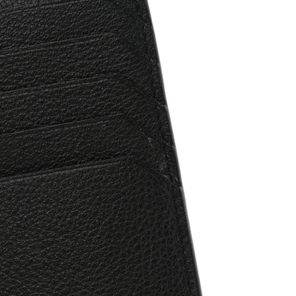 Saint Laurent Grained Calfskin Monogram 5 Fragments Zip Pouch Card Holder Black 8 of 11