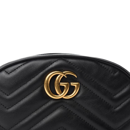 Gucci Calfskin Matelasse GG Marmont Belt Bag 95 38 Black 11 of 11