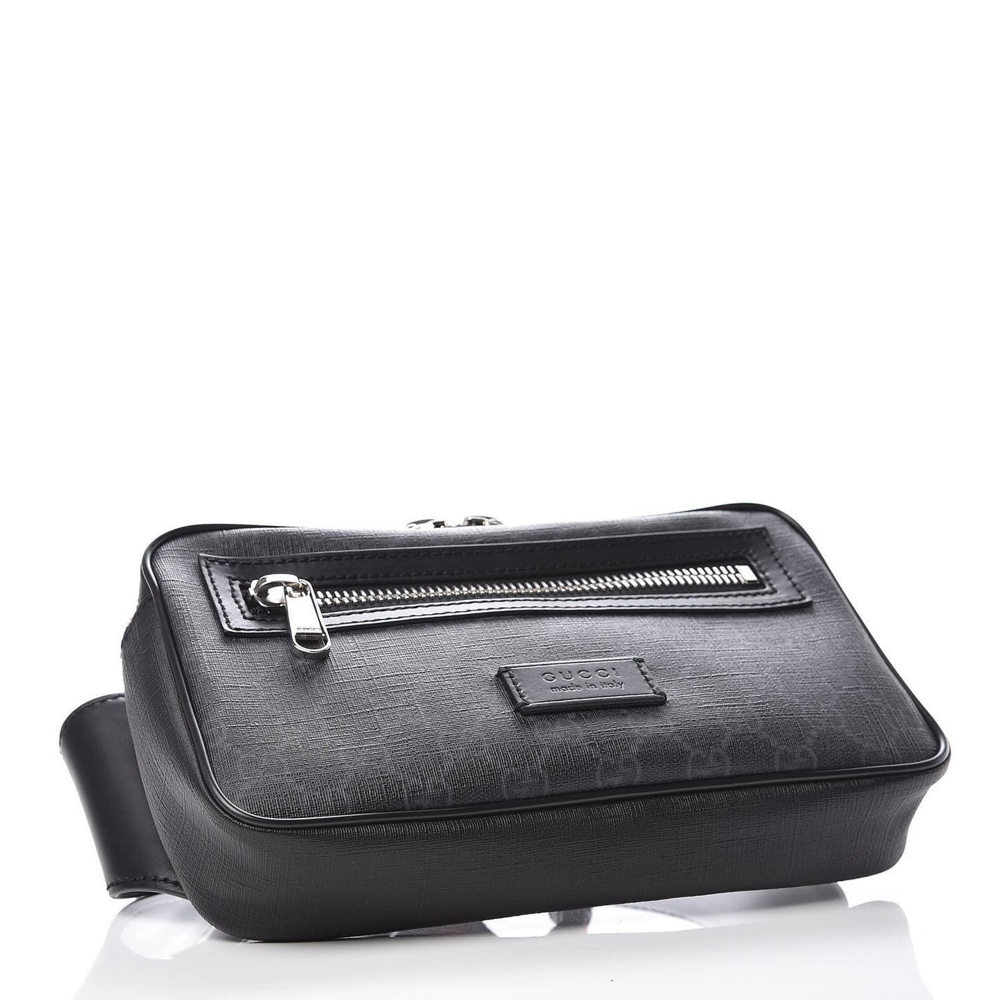 Soft GG Supreme Monogram Web Belt Bag Black Grey
