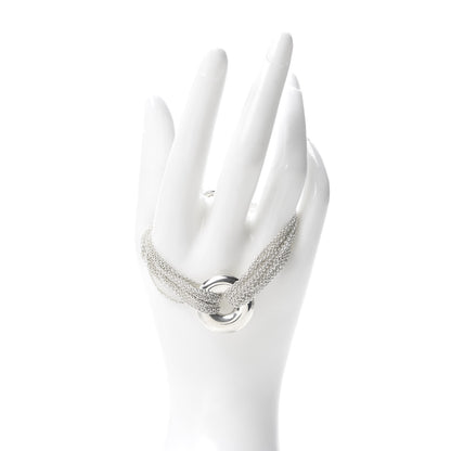 Tiffany Sterling Silver Multi-Chain Circle Toggle Bracelet 2 of 6