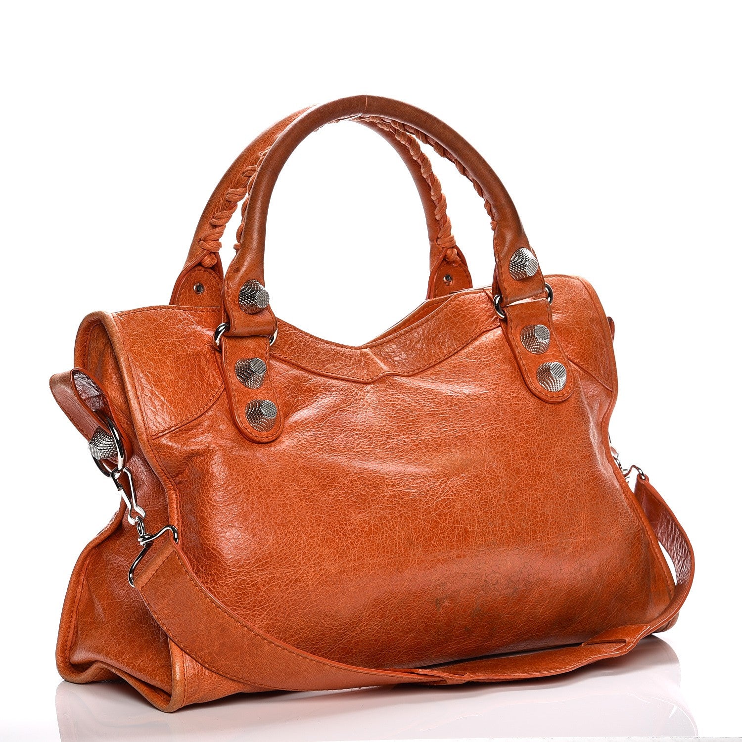 Balenciaga Agneau Giant 21 Silver Hardware City Tomate 4 of 15