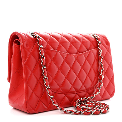 Chanel Lambskin Quilted Medium Double Flap Red 3 of 13