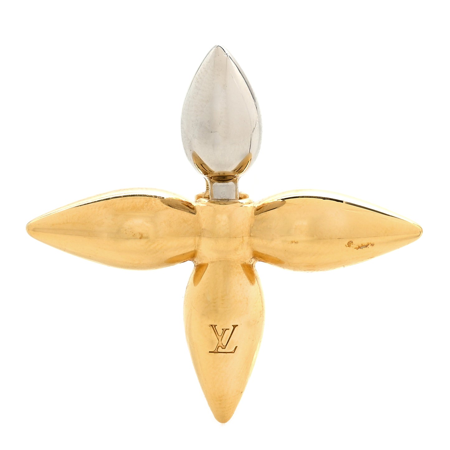 Monogram Metal Louisette Hair Clip Gold