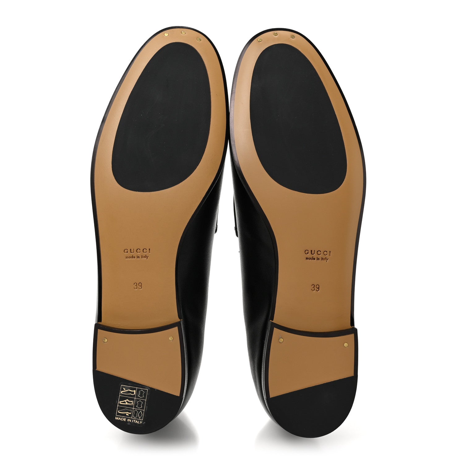Gucci Calfskin Womens Jordaan Loafers 39 Black 5 of 9