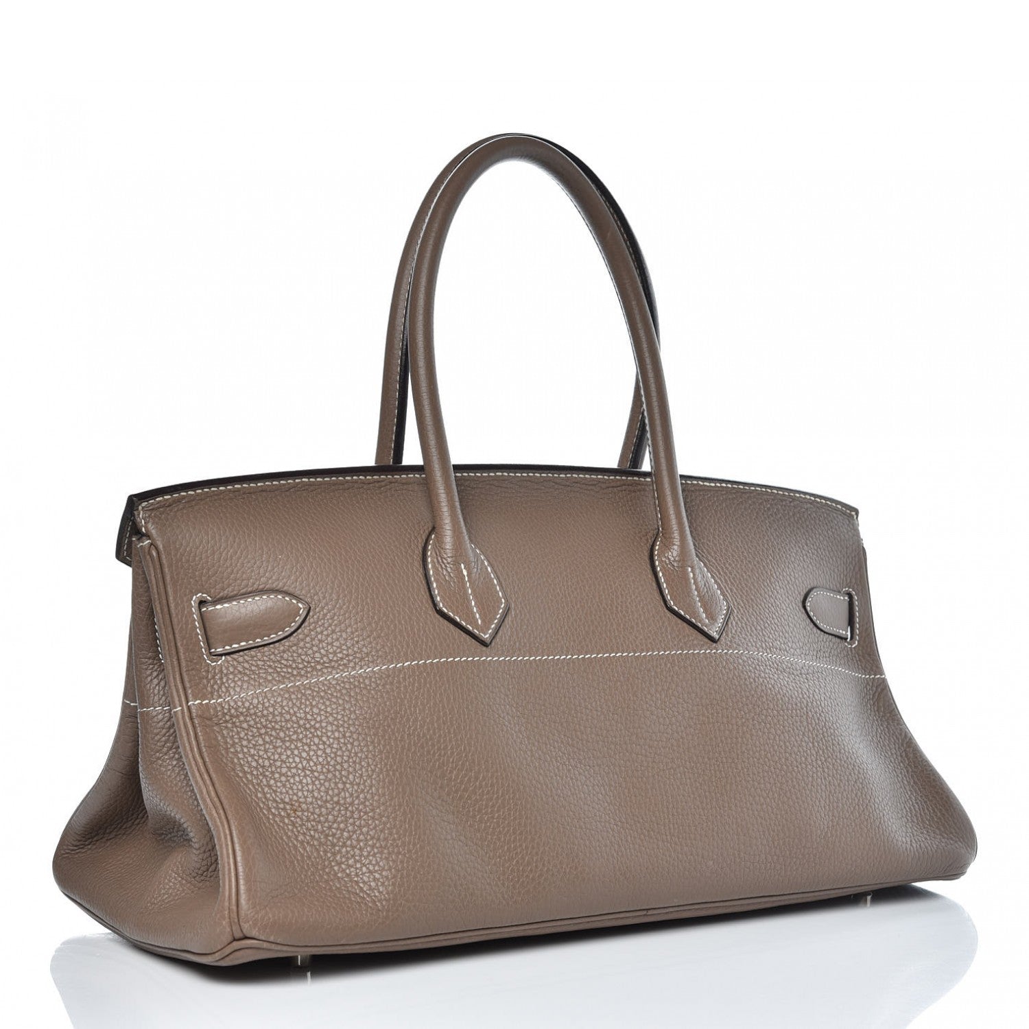Hermes Taurillon Clemence JPG Birkin 42 Etoupe 4 of 21