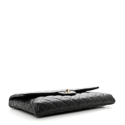 Chanel Caviar Quilted Flap Clutch Black 4 of 7
