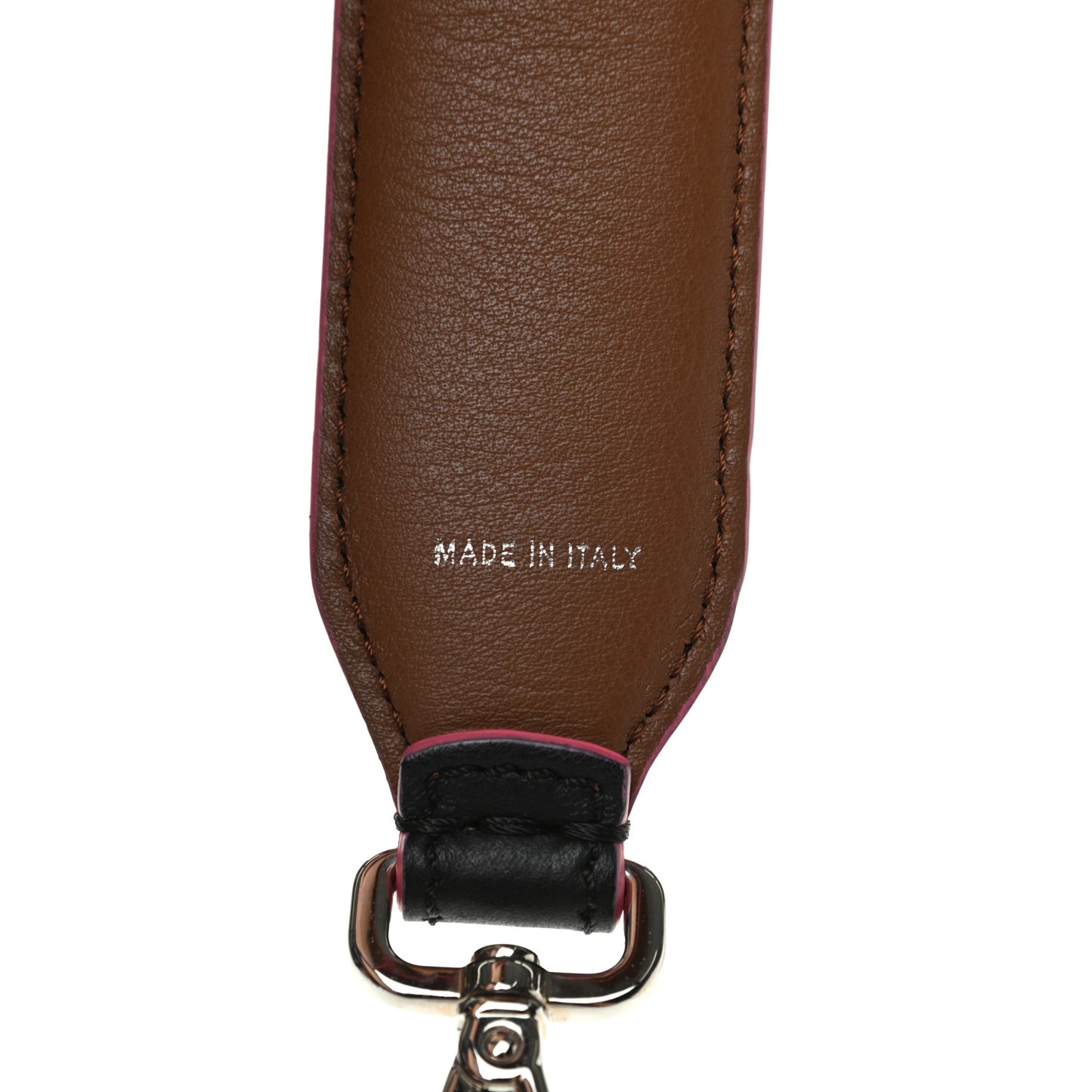 Vitello Dolce Plexiglass Bi-Color Studded Strap You Black Brownie Multicolor