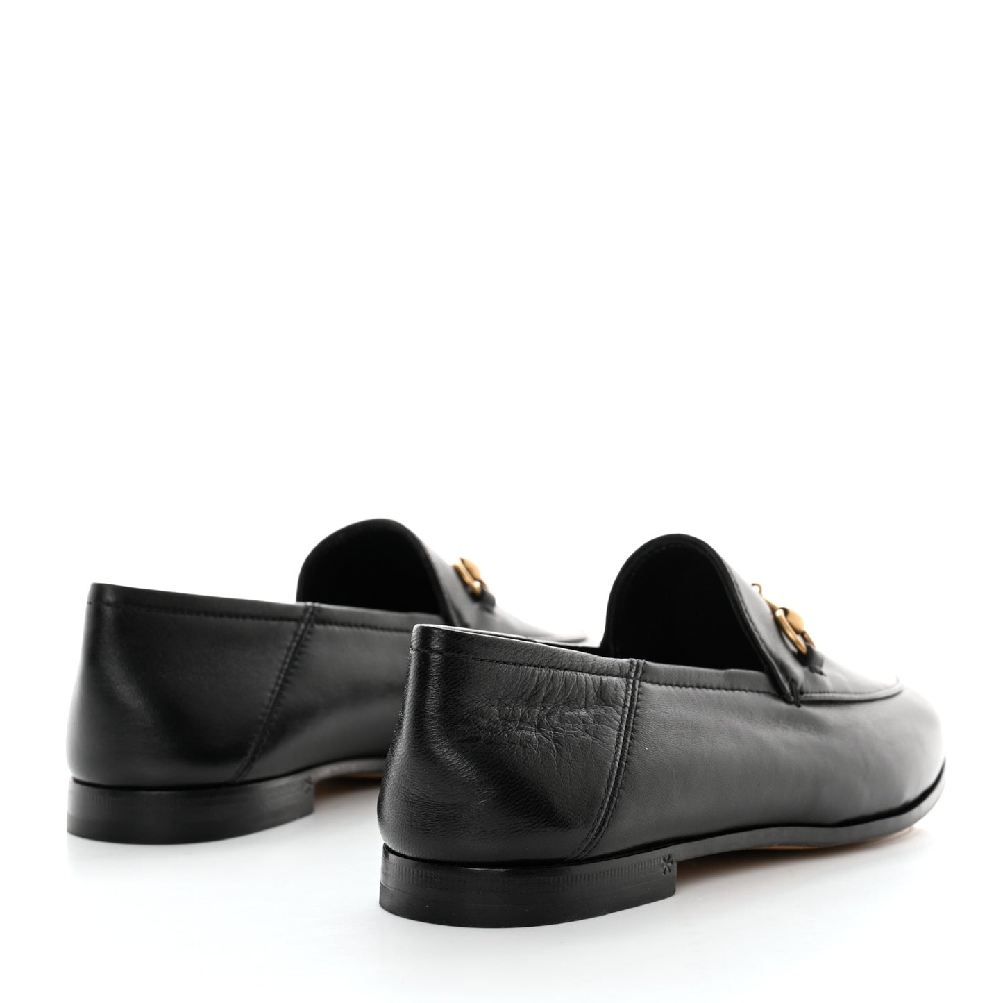 Lambskin Womens Brixton Horsebit Loafers 37 Black