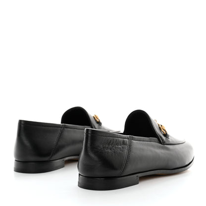 Gucci Lambskin Womens Brixton Horsebit Loafers 37 Black 4 of 9