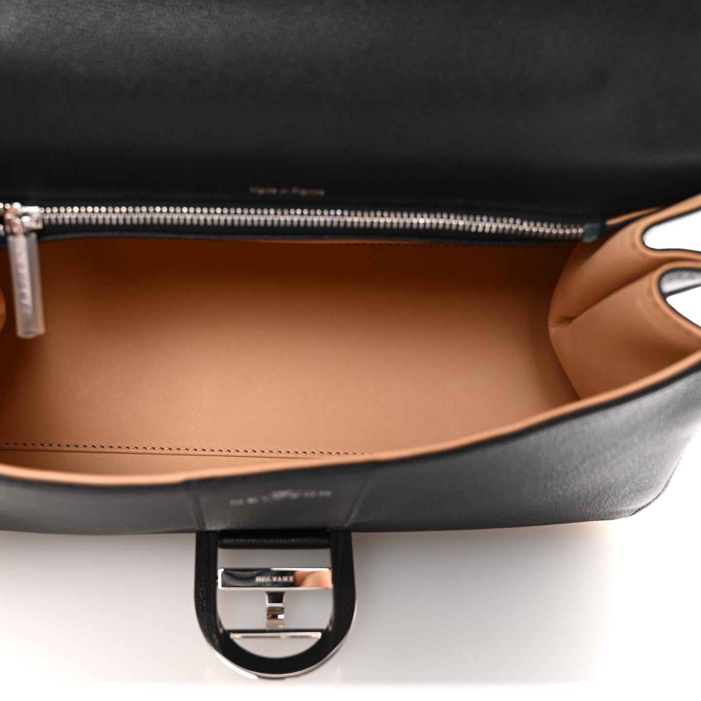 Calfskin Mini Brillant East West Satchel Black