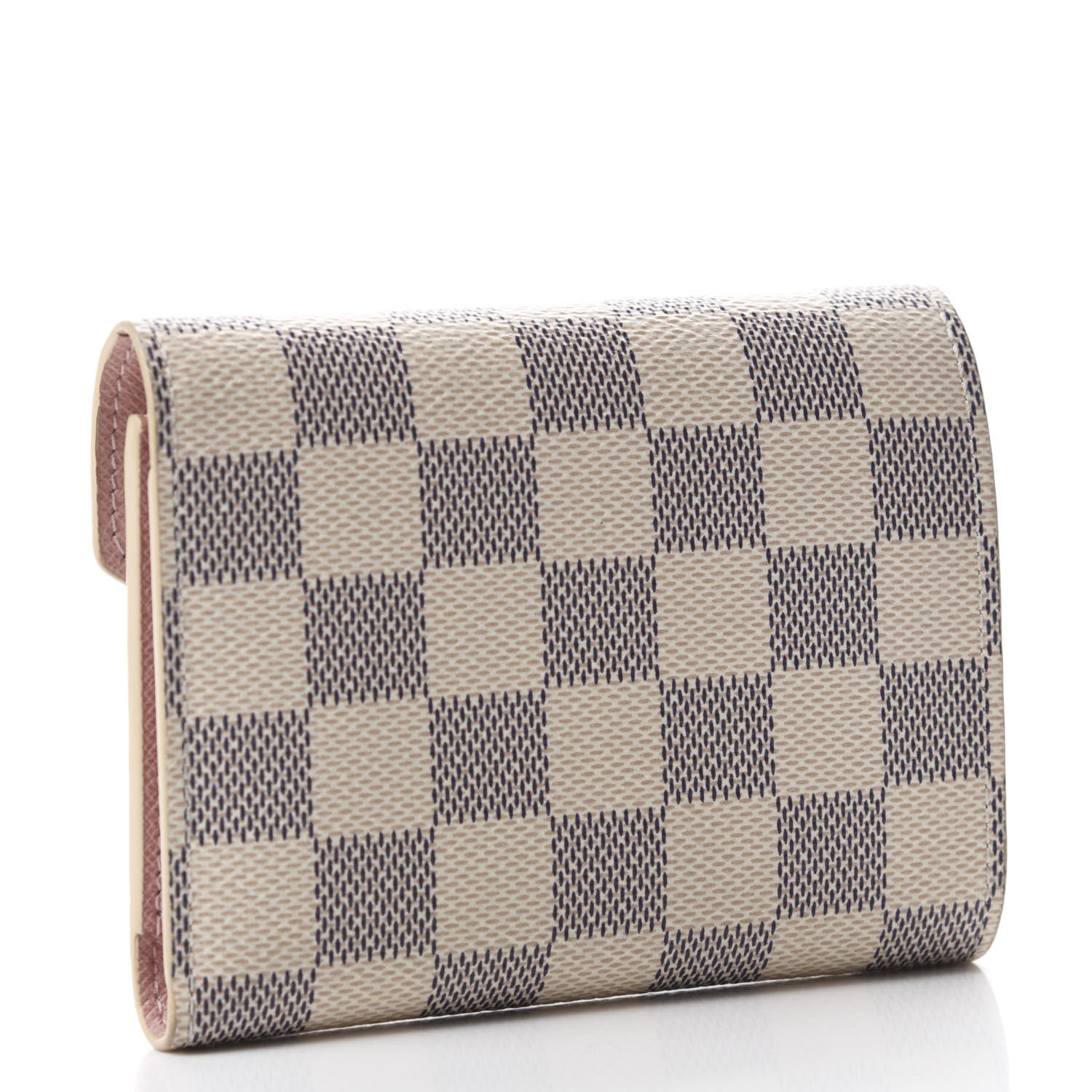 Louis Vuitton Damier Azur Victorine Wallet Rose Ballerine 3 of 8
