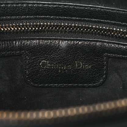 Christian Dior Goatskin Double Saddle Pouch Black 6 of 8