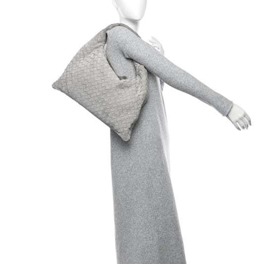 Suede Intrecciato Small Hop Sterling