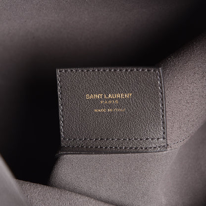 Saint Laurent Calfskin Large Shopping Tote Asphalt 9 of 11