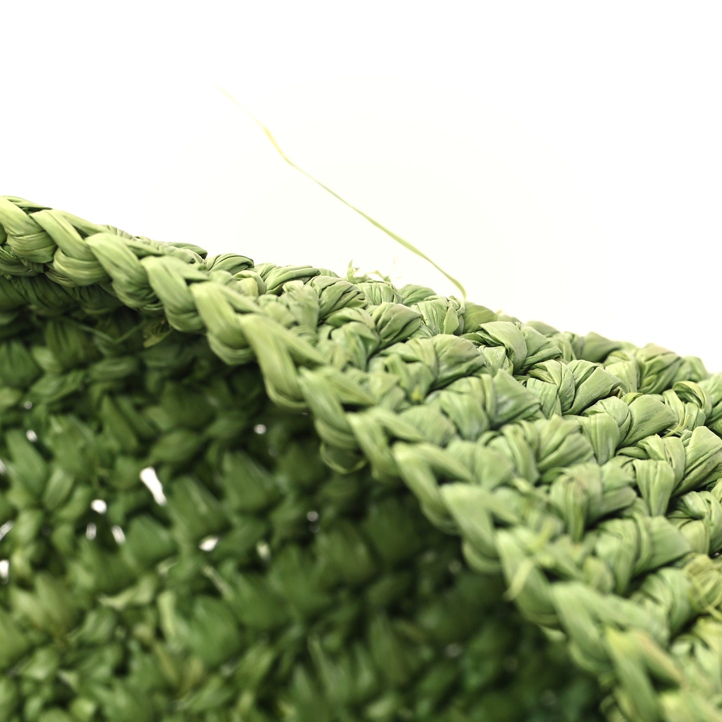 Raffia Paulas Ibiza Fold Shopper Tote Green