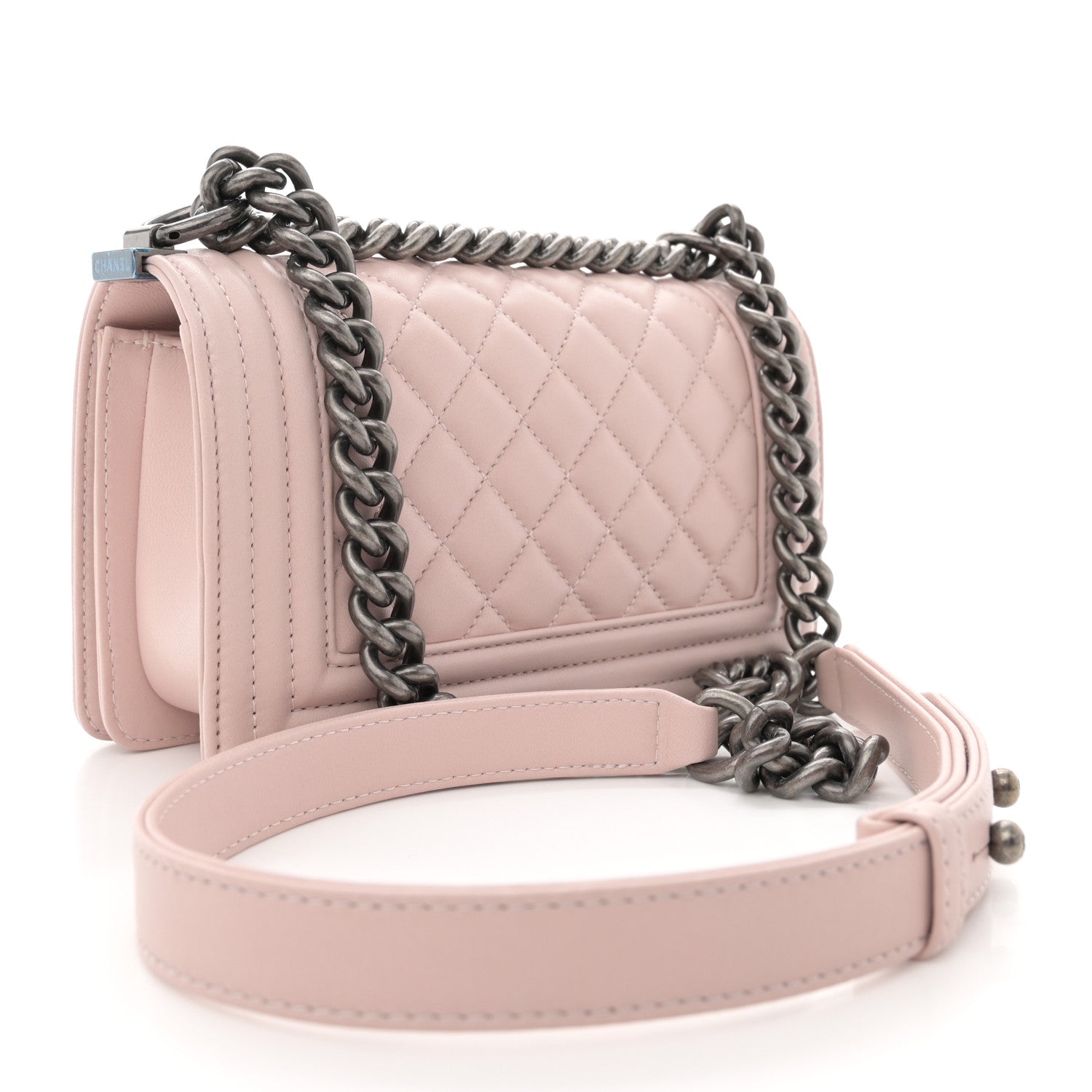 Chanel Lambskin Quilted Small Boy Flap Light Pink 3 of 11