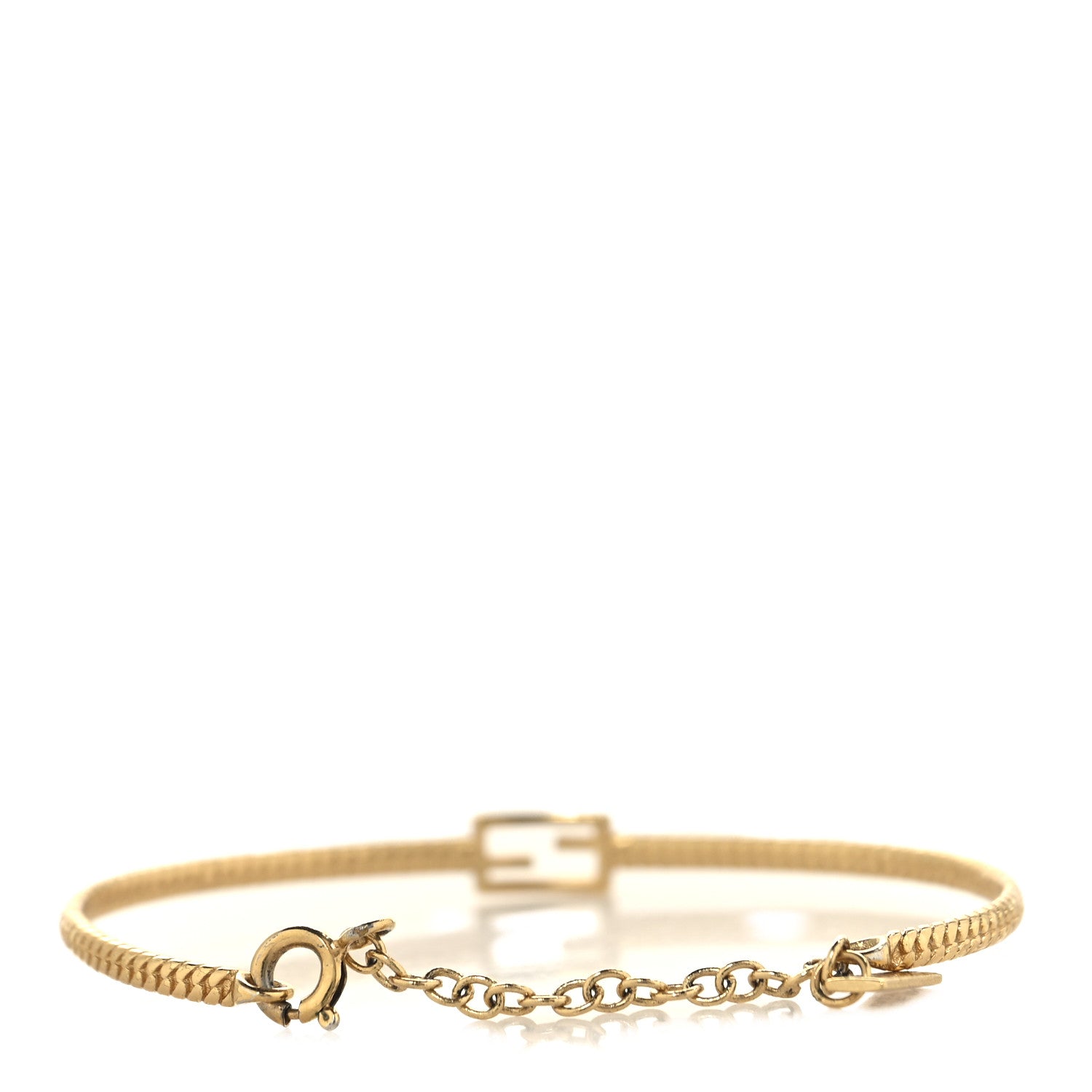 Fendi Metal Baguette Bracelet S Gold 3 of 5
