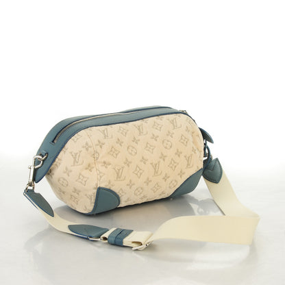 Louis Vuitton Monogram Denim Pochette Round Blue 3 of 7