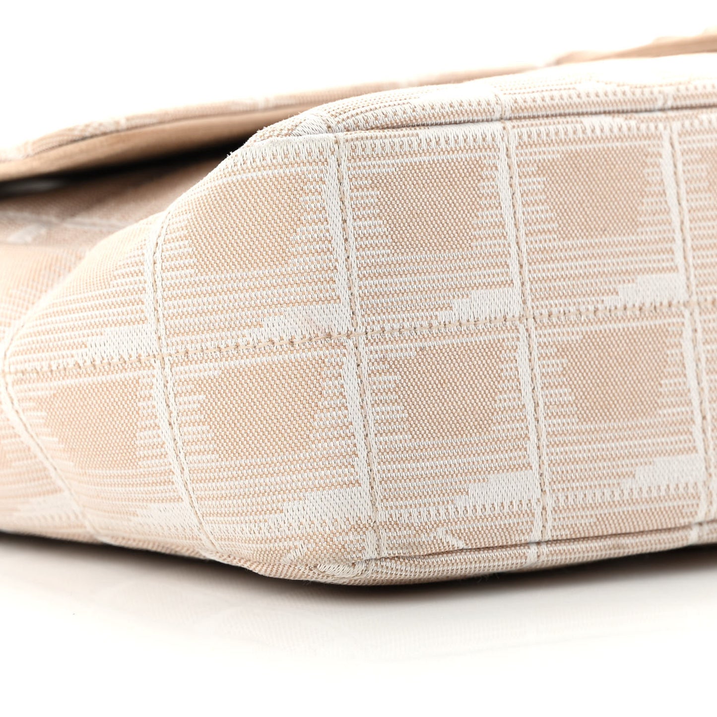 Nylon Medium Travel Flap Light Beige