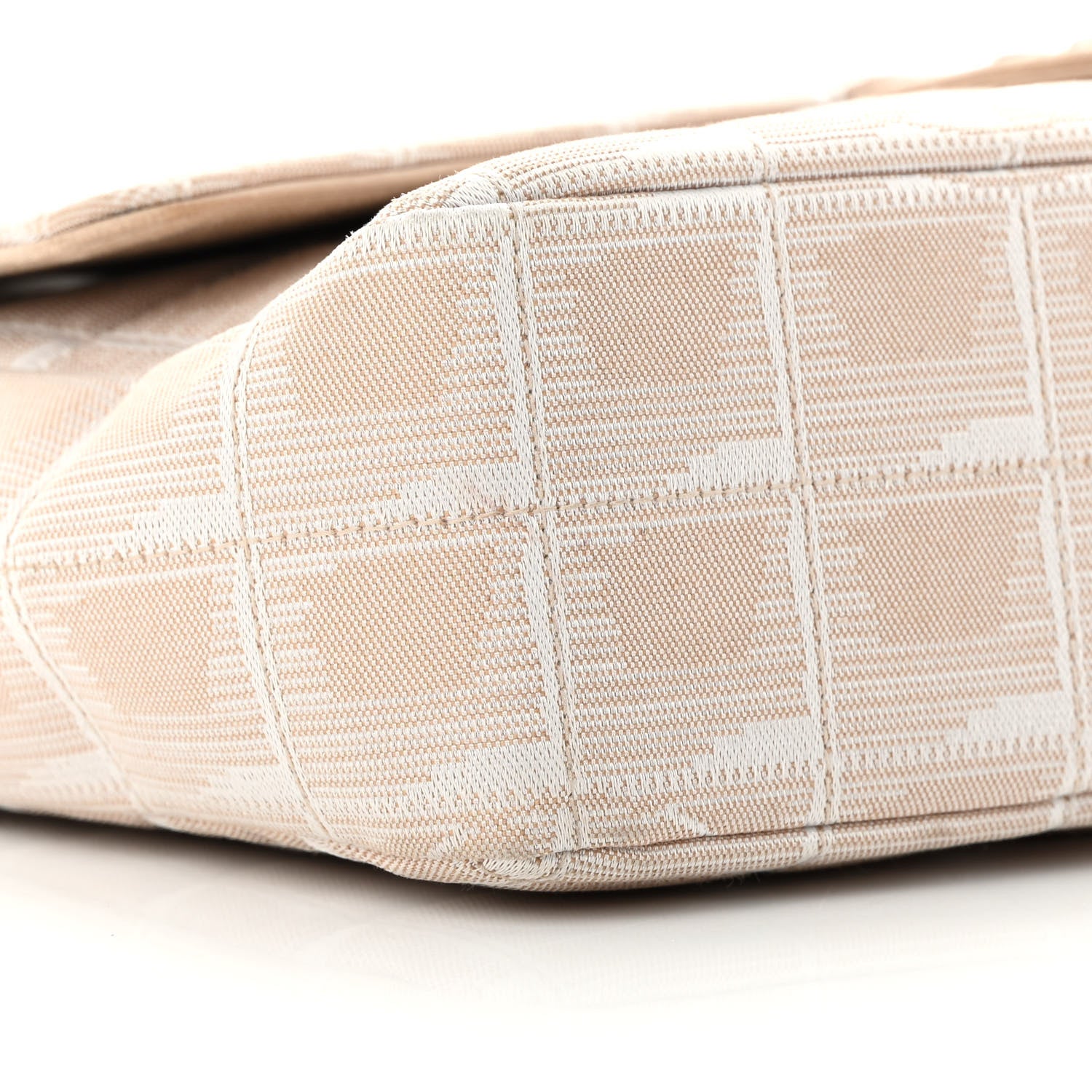 Chanel Nylon Medium Travel Flap Light Beige 9 of 13