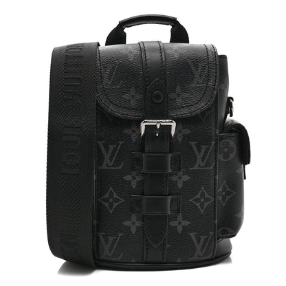 Louis Vuitton Monogram Eclipse Nano Christopher Backpack Black 1 of 9