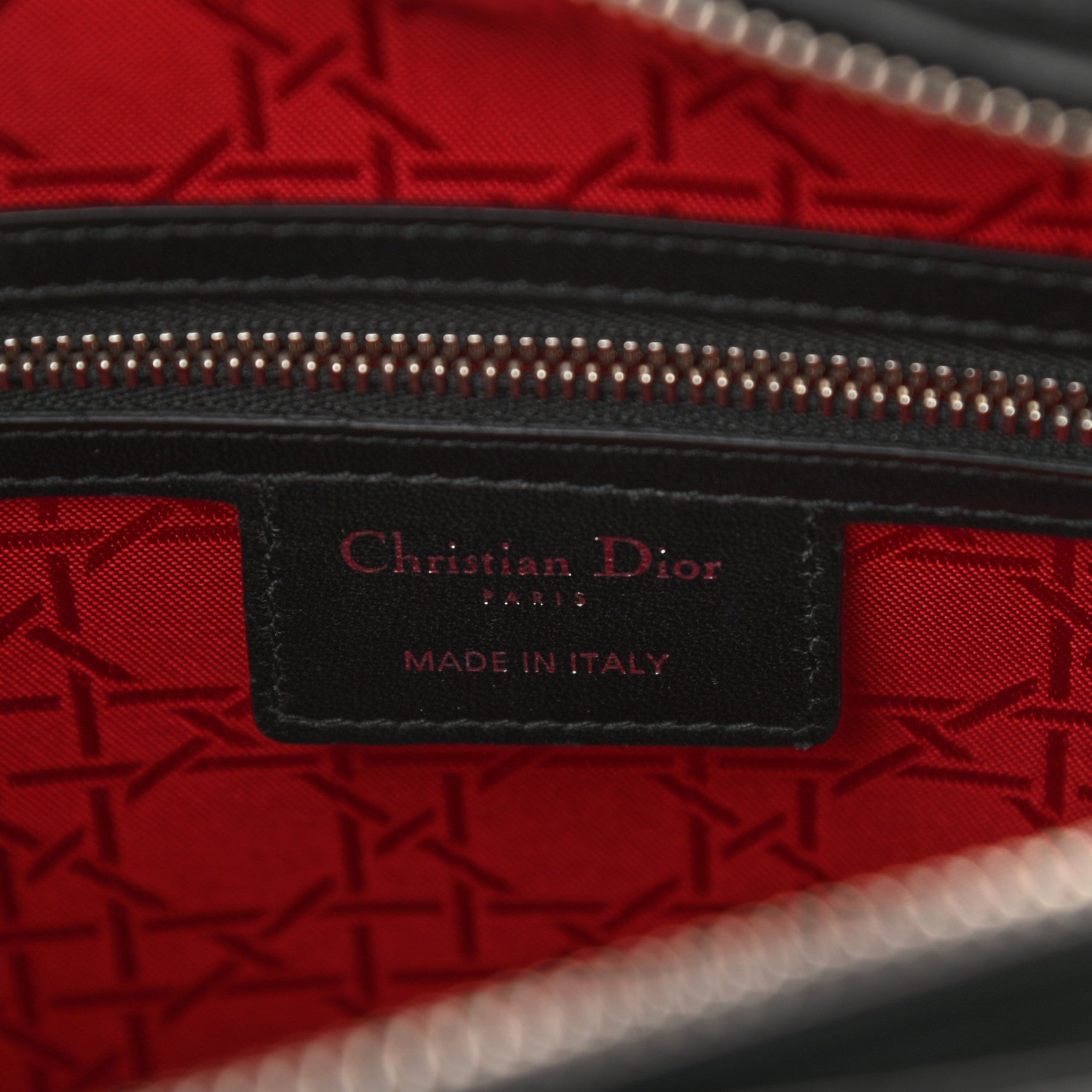 Christian Dior Lambskin Cannage Large Lady Dior Black 5 of 8