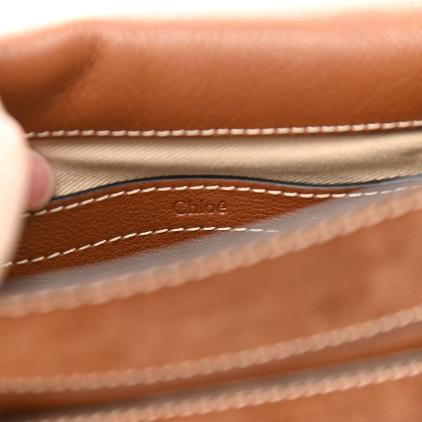 Suede Calfskin Stitched Small Marcie Round Crossbody Bag Tan