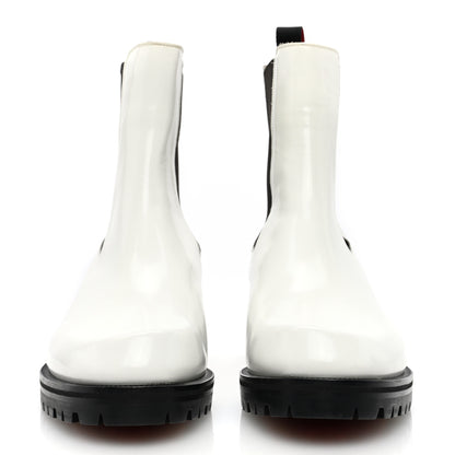 Christian Louboutin Calfskin Abrasivato Mens Motok Flat Boots 42.5 White 3 of 7