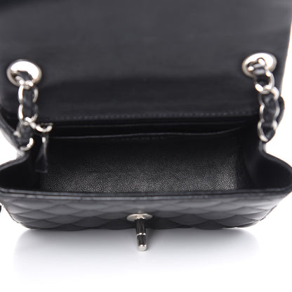 Chanel Lambskin Quilted Mini Square Flap Black 5 of 13