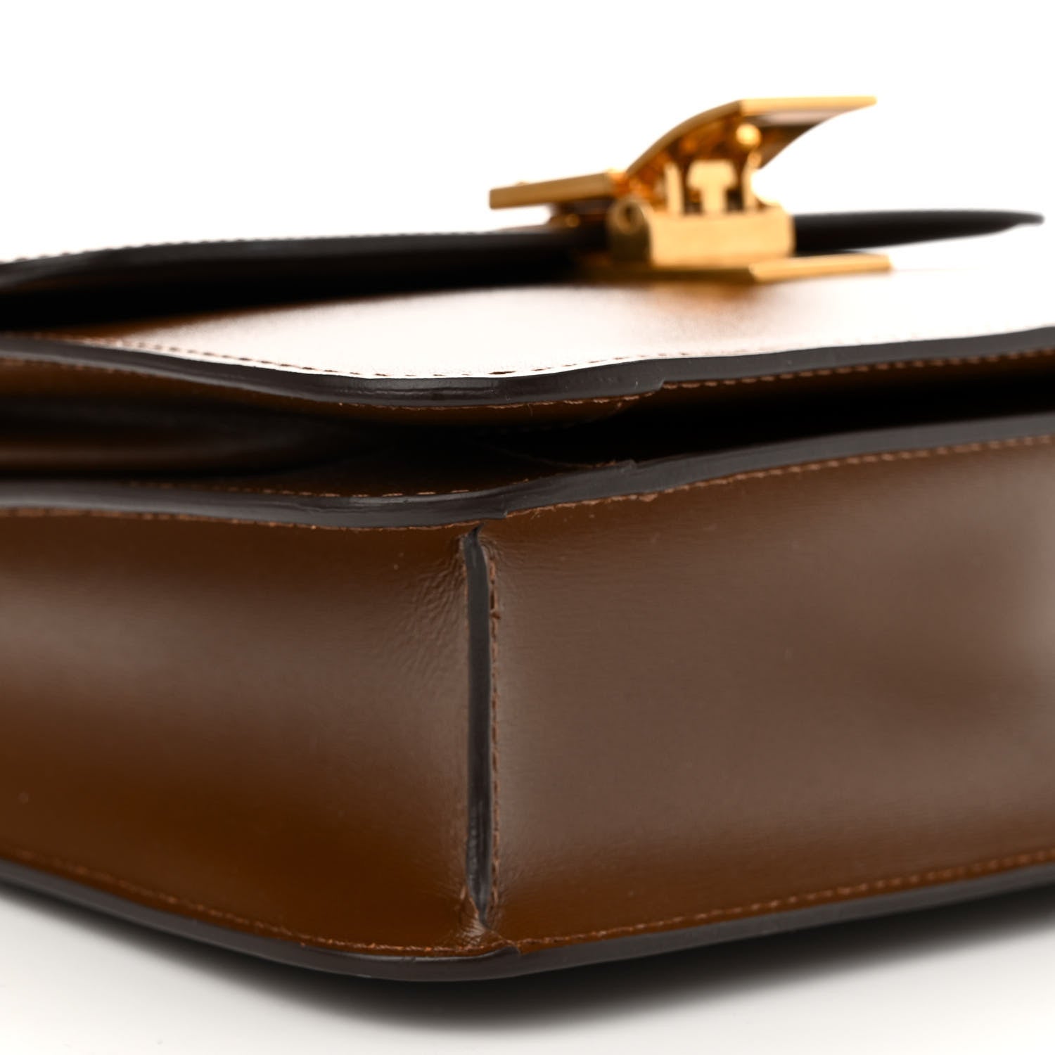Celine Box Calfskin Teen Classic Box Flap Bag Camel 9 of 10