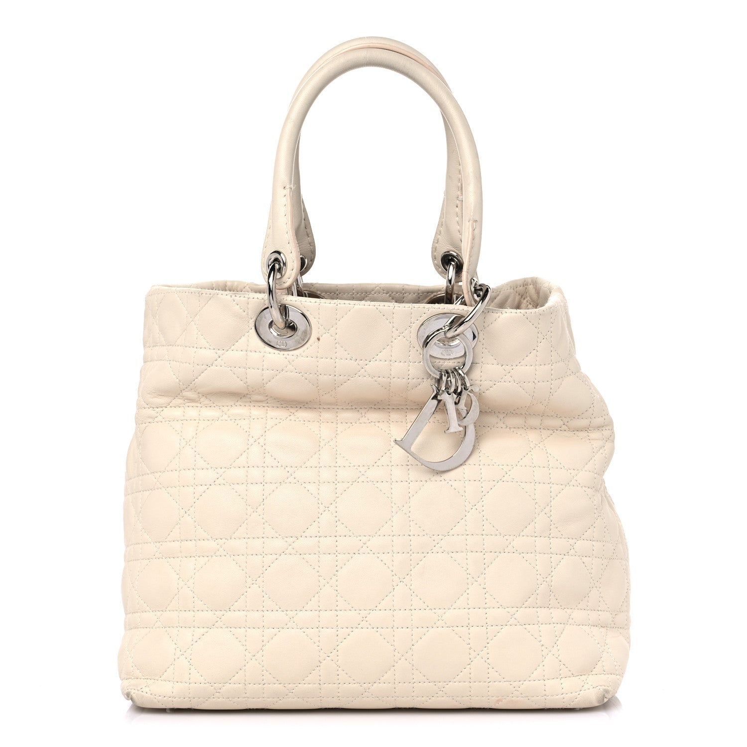 Christian Dior Lambskin Cannage Medium Soft Lady Dior Beige 1 of 19