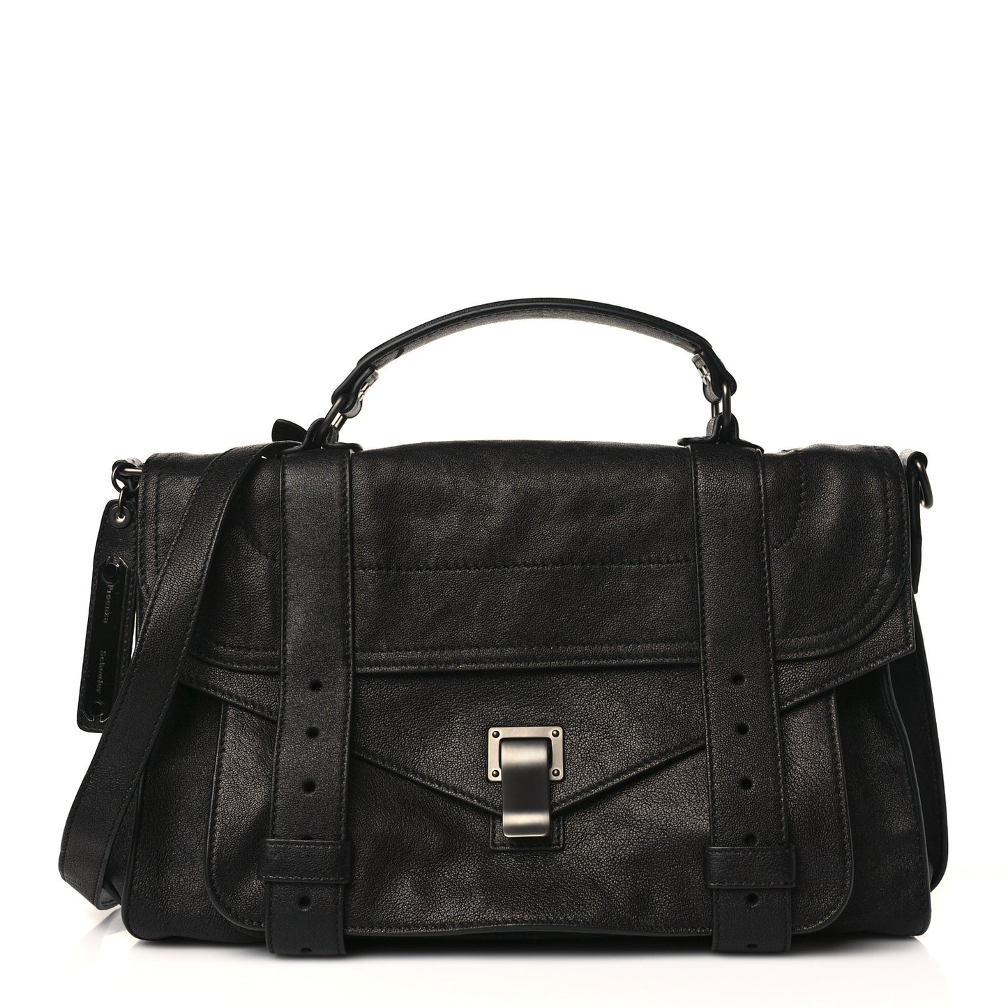 Lambskin Medium PS1 Satchel Black