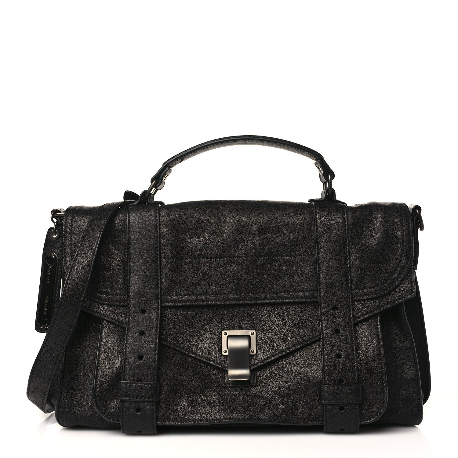Proenza Schouler Lambskin Medium PS1 Satchel Black 1 of 9