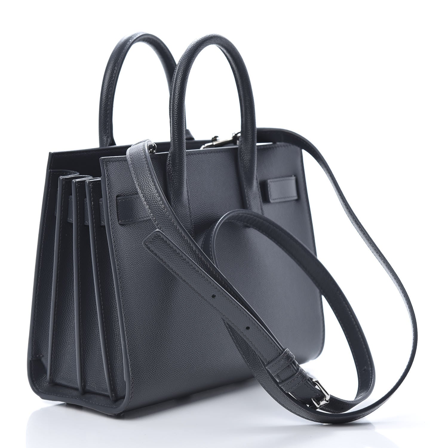 Saint Laurent Grain De Poudre Nano Sac De Jour Dark Smog 3 of 11