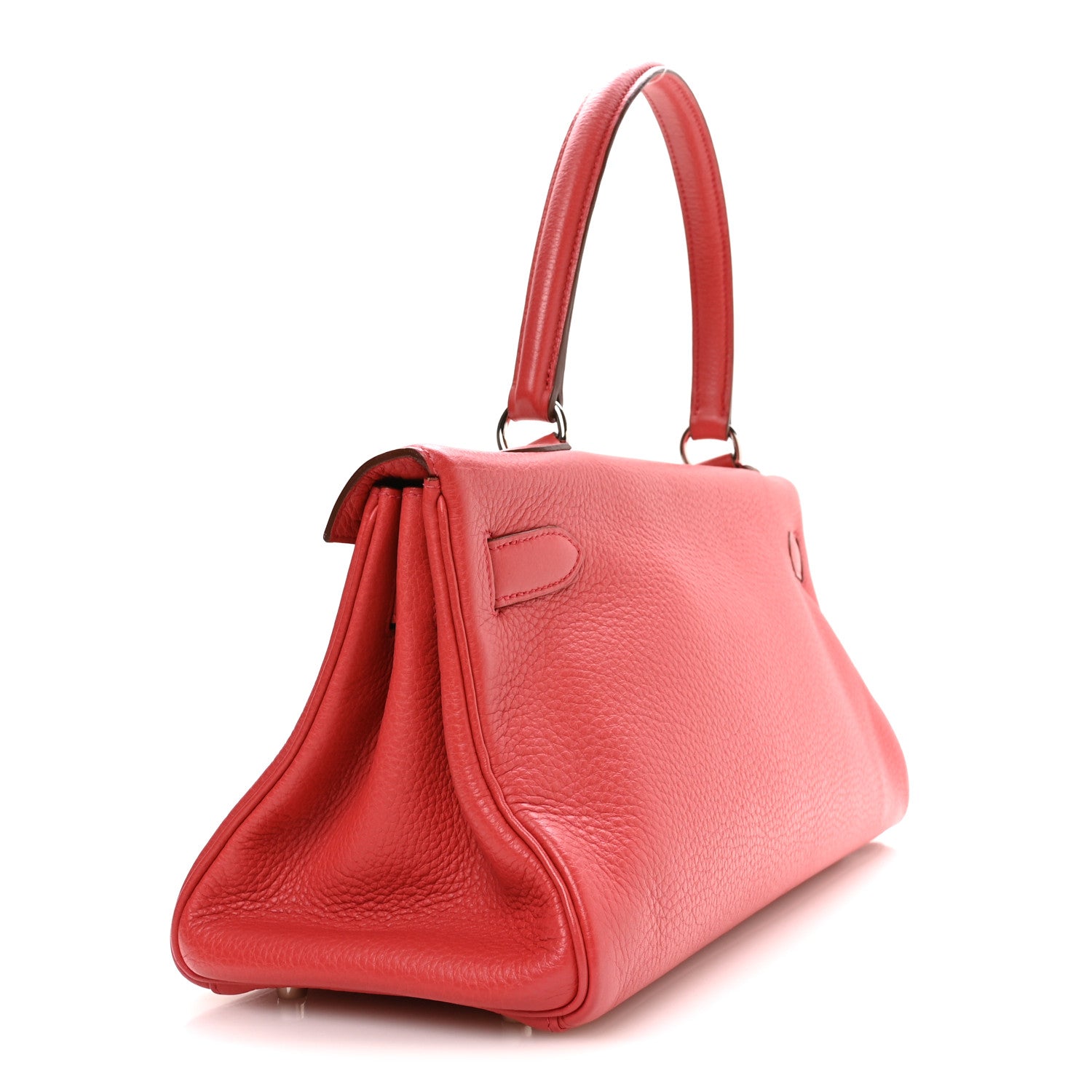 Hermes Taurillon Clemence Shoulder Kelly 42 Bougainvillea 3 of 10