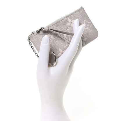 Louis Vuitton Empreinte Monogram Giant Key Pouch Brume Gray White Quartz 2 of 8