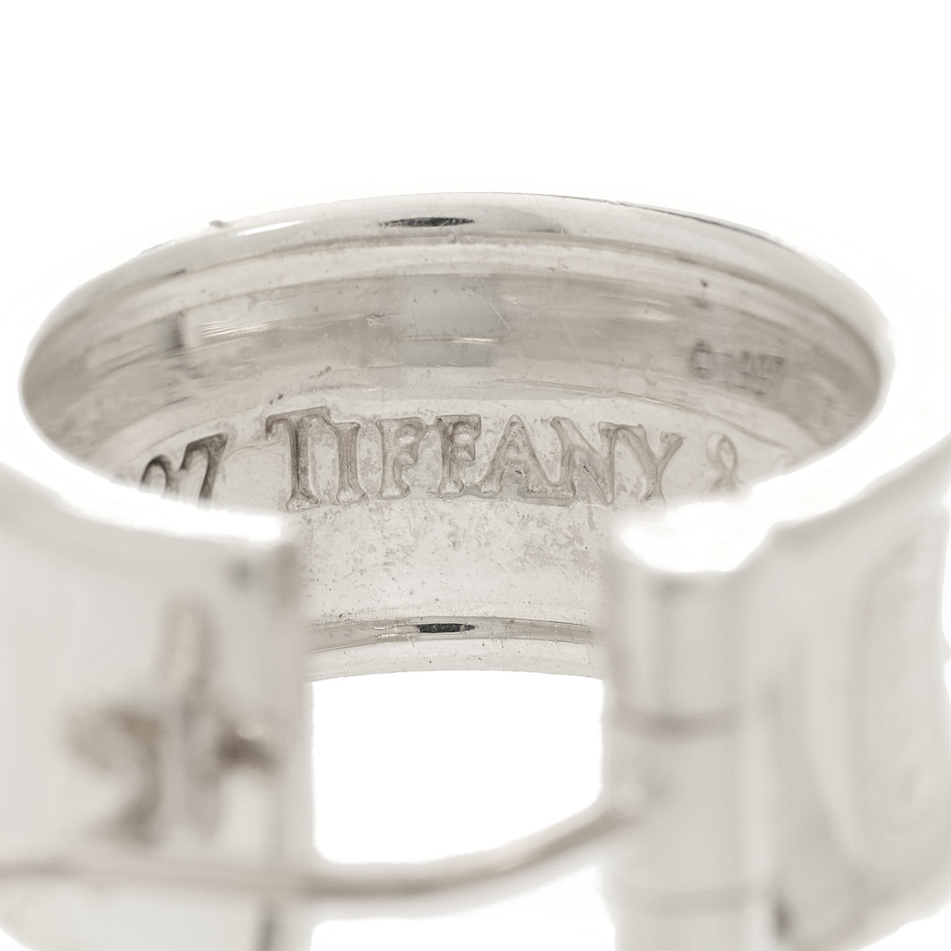 Tiffany Sterling Silver Wide 1837 Hoop Earrings 6 of 6