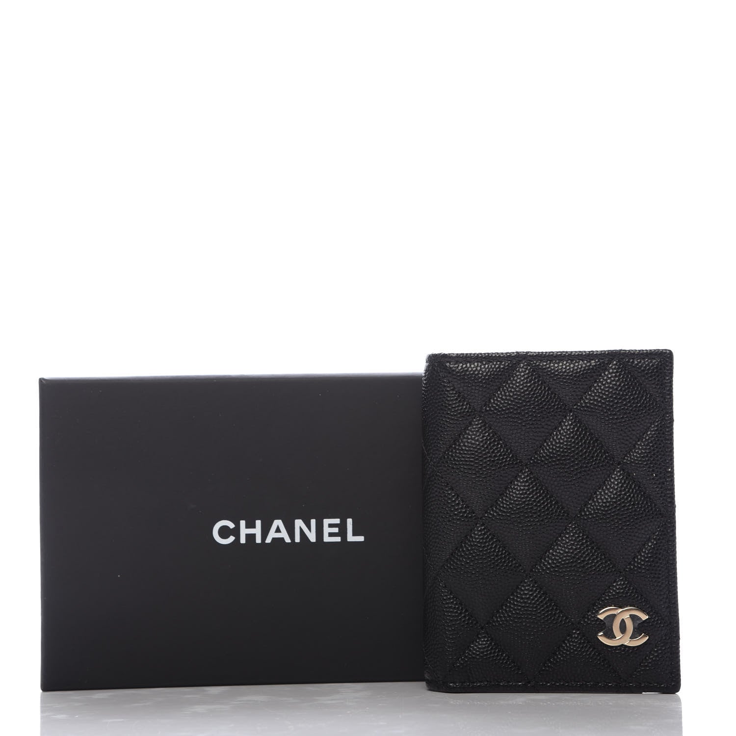 Chanel Caviar Quilted Card Holder Wallet Black 8 of 8