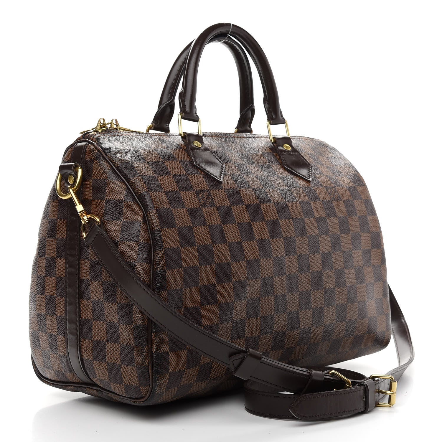 Louis Vuitton Damier Ebene Speedy Bandouliere 30 3 of 10