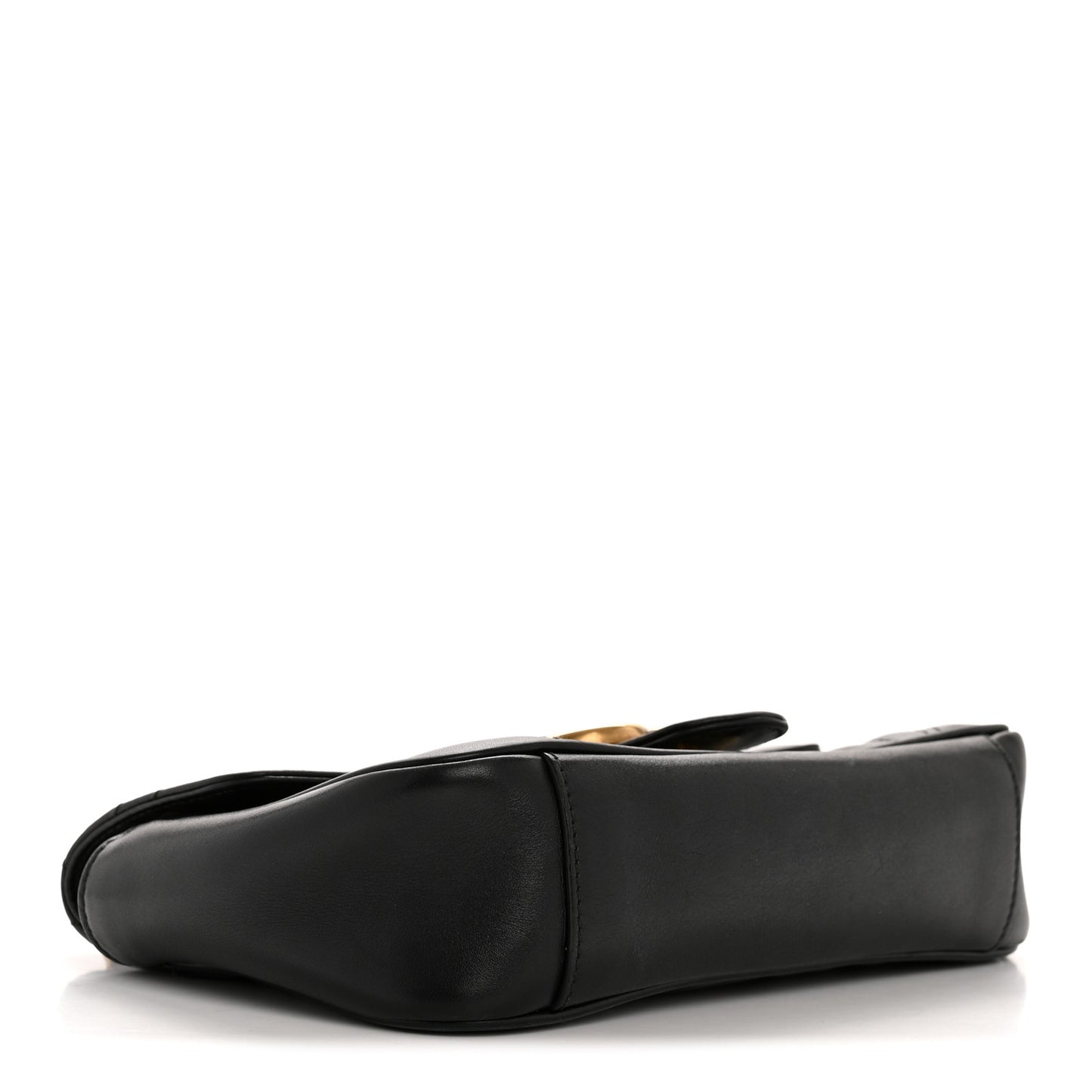 Calfskin Matelasse Mini GG Marmont Shoulder Bag Black