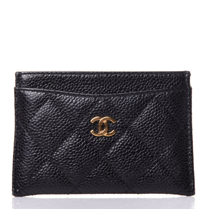 Chanel Caviar Quilted Card Holder Black 1 of 9