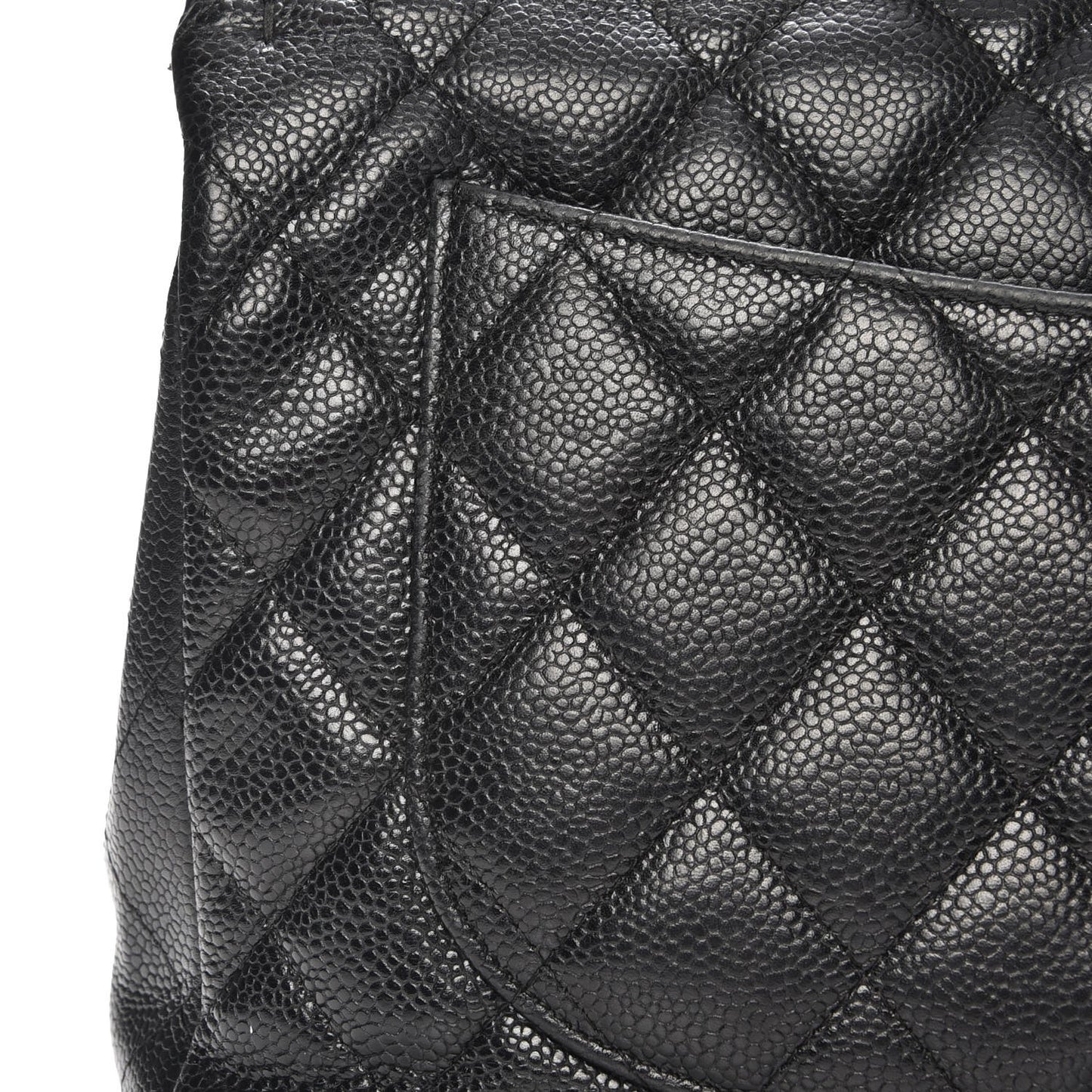 Caviar Quilted Jumbo Single Flap Black