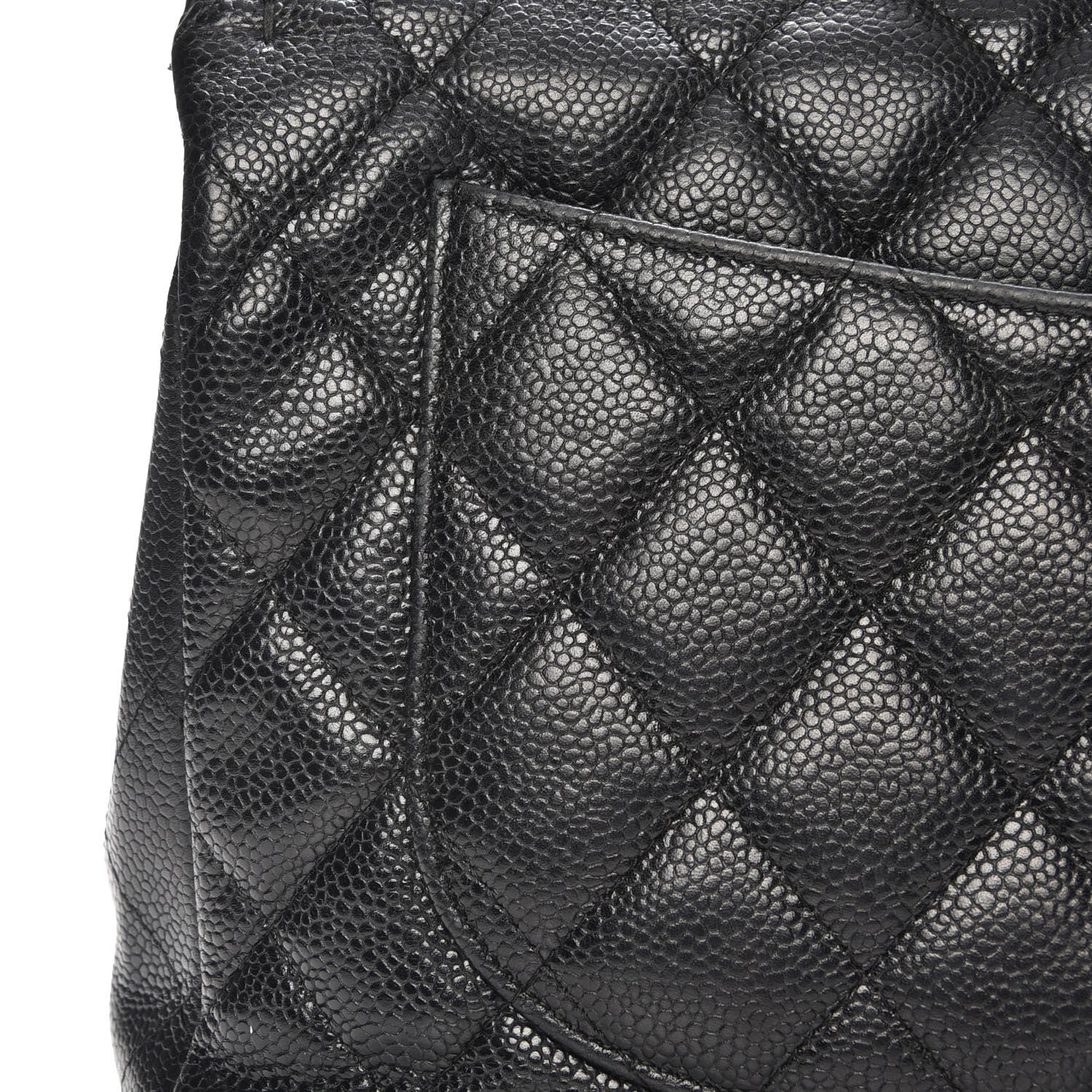 Chanel Caviar Quilted Jumbo Single Flap Black 13 of 19