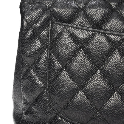 Chanel Caviar Quilted Jumbo Single Flap Black 13 of 19